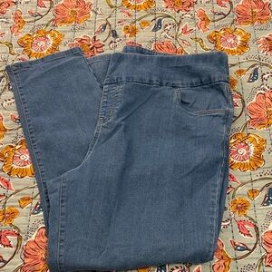 Woman Within cropped Jeans size 22W 26” inseam